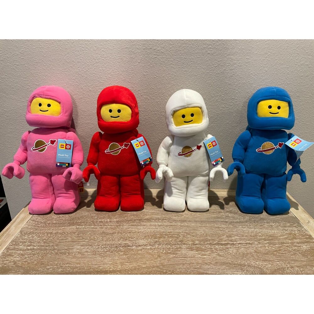 Target x LEGO Collection Minifigure Astronaut Spaceman Plush Complete Lot 4 -NWT